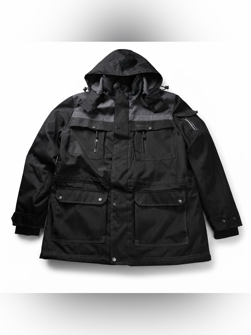 Arctix Men's Black Thermalock Weather Resistant Hooded Utility Jacket - Size XL